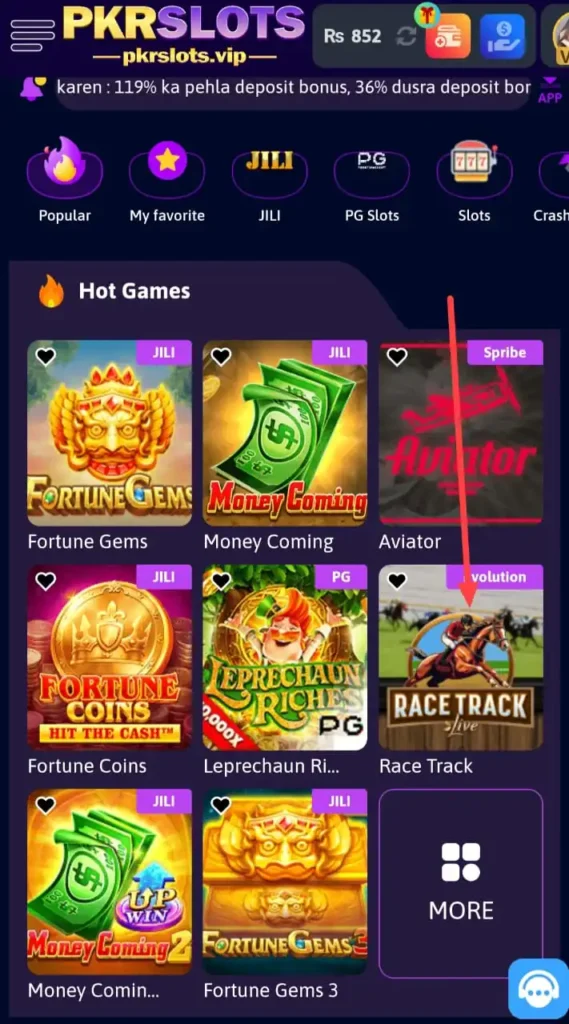 PkR slots